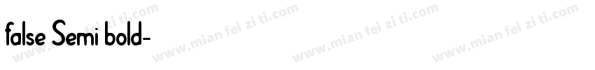 false Semi bold字体转换